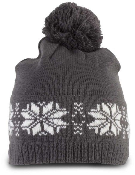 K-KP540-FAIR ISLE KNIT BEANIE