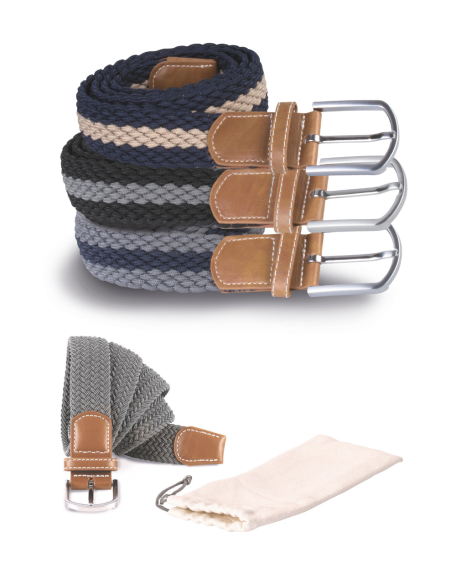 K-KP805-BRAIDED ELASTICATED BELT