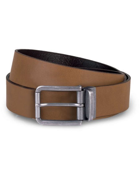 K-KP812-RAW EDGE LEATHER BELT - 35MM