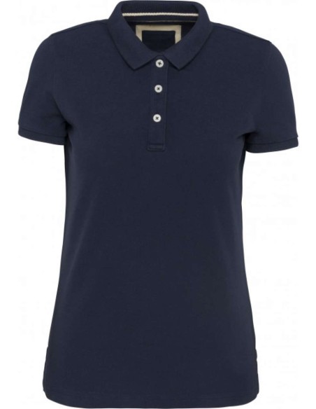 K-KV2207-LADIES' VINTAGE SHORT SLEEVE POLO SHIRT