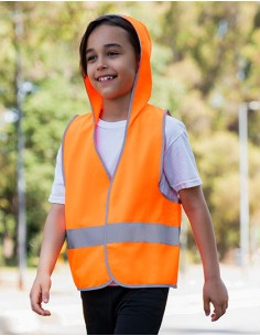 K-KXKWH-Kids Hooded Hi-Vis Safety Vest Odense