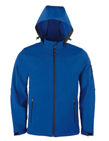 HRM-1101-Mens Hooded Soft-Shell Jacket