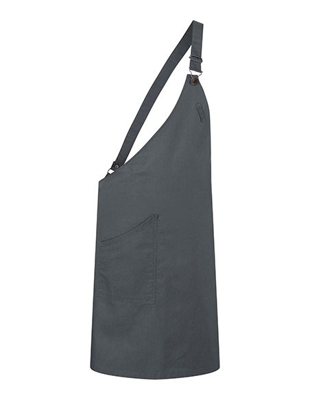 K-LS36-Asymmetrical Bib Apron Classic With Pocket
