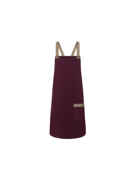 K-LS38-Bib Apron Urban-Look With Cross Straps And Pocket