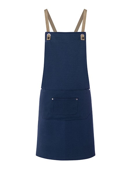 K-LS39-Bib Apron Urban-Nature With Cross Straps And Big Pocket