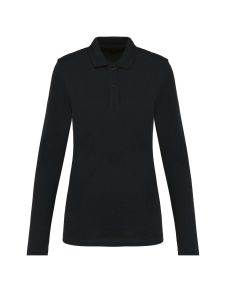 K-PK203-LADIES' LONG-SLEEVED SUPIMA® POLO SHIRT