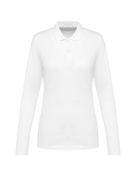K-PK203-LADIES' LONG-SLEEVED SUPIMA® POLO SHIRT