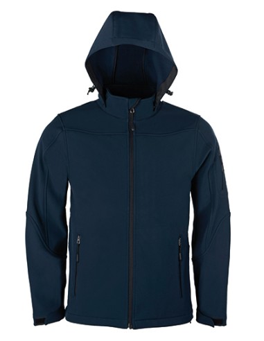 HRM-1101-Mens Hooded Soft-Shell Jacket
