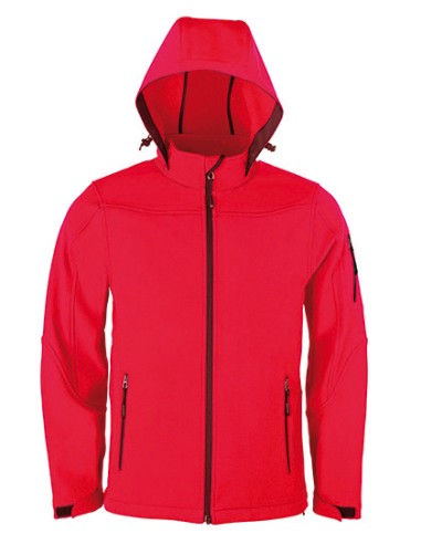HRM-1101-Mens Hooded Soft-Shell Jacket