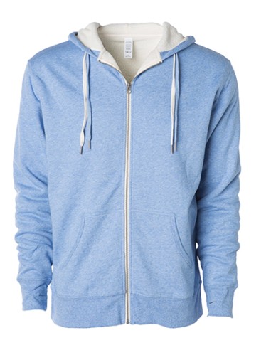 IND-EXP90SHZ-Unisex Sherpa Lined Zip Hooded Jacket