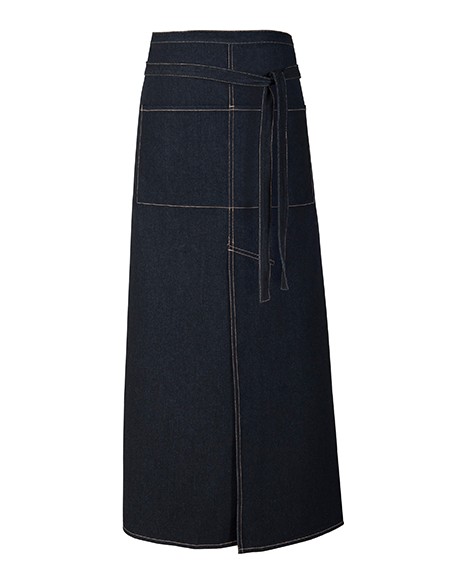 L-FS100100SPJNS-Jeans Bistro Apron With Split