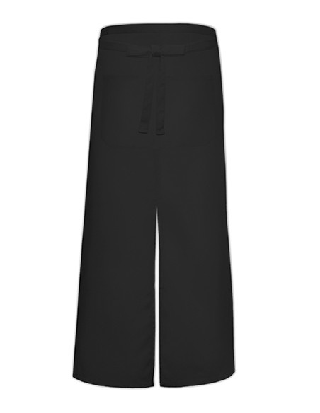L-FS100100SPZ-Bistro Apron With Split And Front Pocket