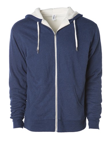 IND-EXP90SHZ-Unisex Sherpa Lined Zip Hooded Jacket