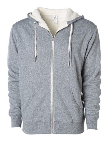 IND-EXP90SHZ-Unisex Sherpa Lined Zip Hooded Jacket