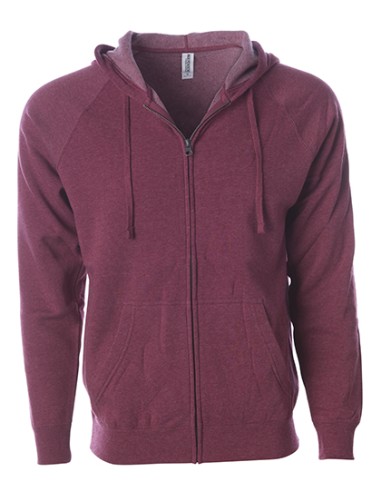 IND-PRM33SBZ-Unisex Midweight Special Blend Raglan Zip Hood