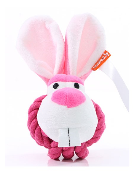 M-M170021-MiniFeet® Dog Toy Knotted Animal Rabbit