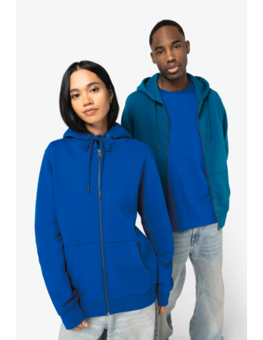 NAT-NS402-UNISEX ZIP-UP HOODED SWEATSHIRT