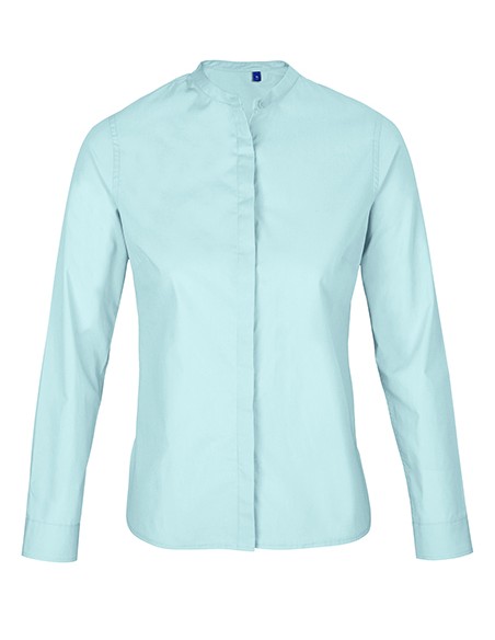 N-03787-Womens Mao Collar Shirt Bart