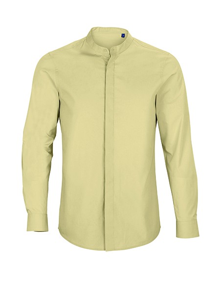 N-03792-Mens Mao Collar Shirt Bart