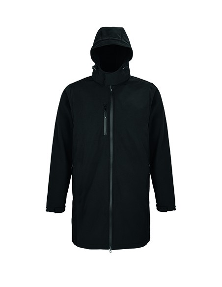 N-03793-Mens Long Softshell Coat Achille