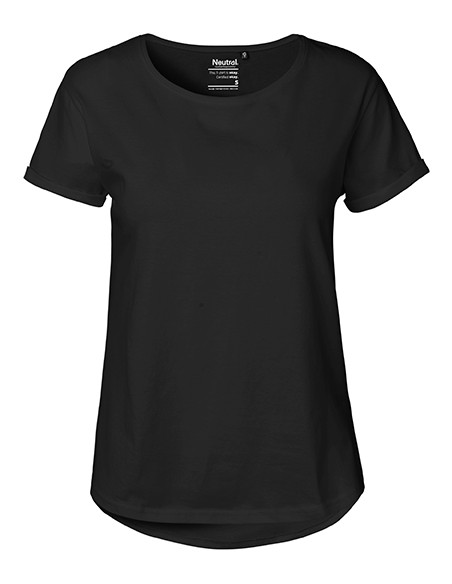 N-O80012-Ladies Roll Up Sleeve T-Shirt