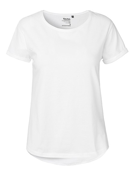 N-O80012-Ladies Roll Up Sleeve T-Shirt