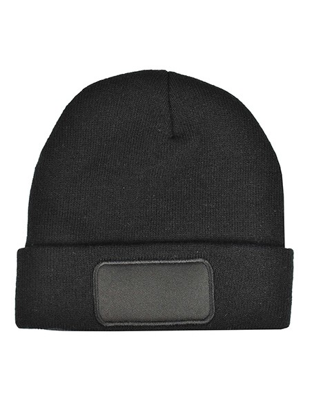 P-1451-Knitted Hat With Patch