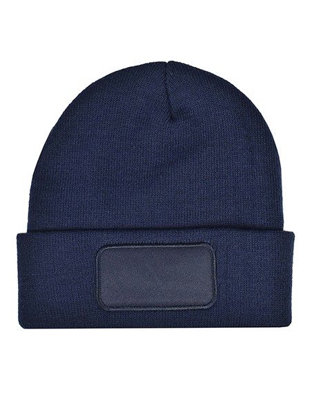 P-1451-Knitted Hat With Patch