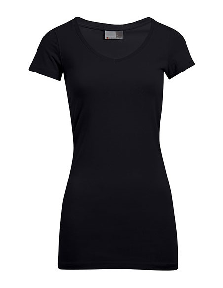 P-3087-Womens Slim Fit V-Neck-T Long