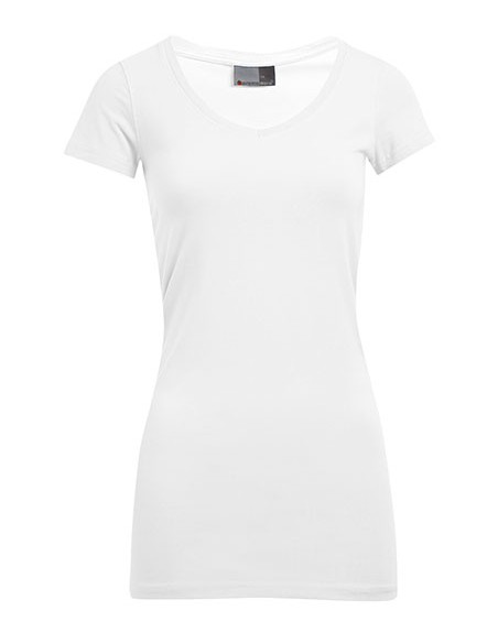 P-3087-Womens Slim Fit V-Neck-T Long