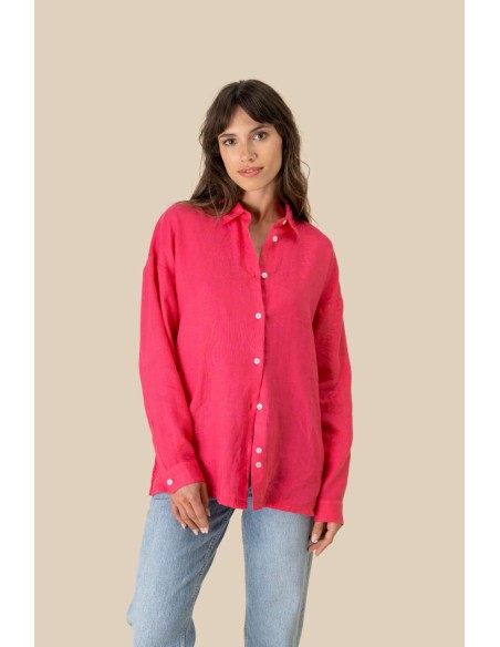 SPA-SP501-LADIES' OVERSIZE LINEN SHIRT