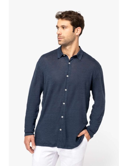 SPA-SP518-MEN'S LINEN SHIRT