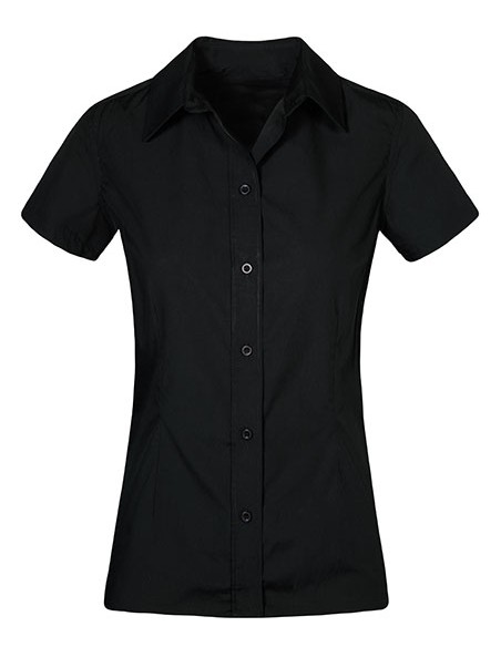 P-6305-Womens Poplin Shirt Short Sleeve