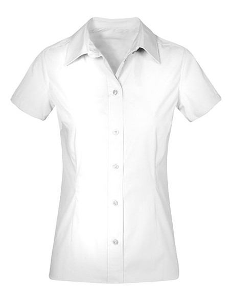 P-6305-Womens Poplin Shirt Short Sleeve