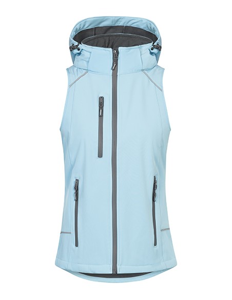 P-7845-Womens Softshell Vest