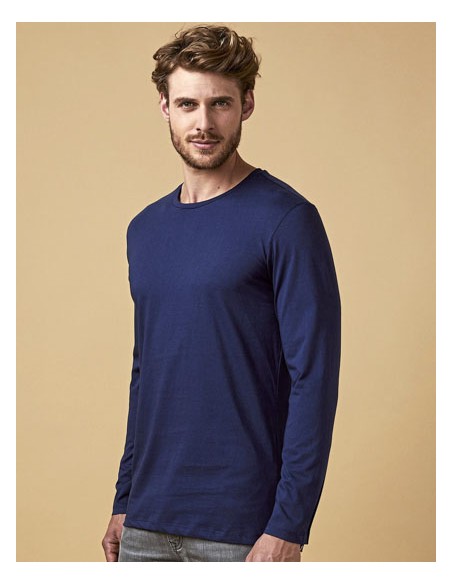 XOB-1465-Mens Roundneck T-Shirt Long Sleeve
