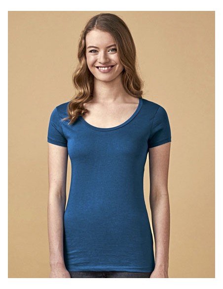 XOB-1545-Womens Deep Scoop T-Shirt