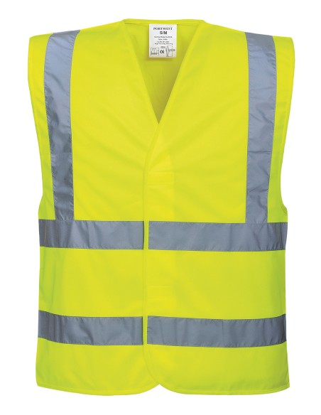 P-C470-Gilet deux bandes et bretelles de haute visibilité (C470)