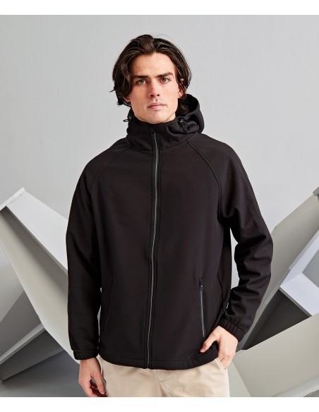278-TS009-Veste coupe-vent à capuche double épaisseur