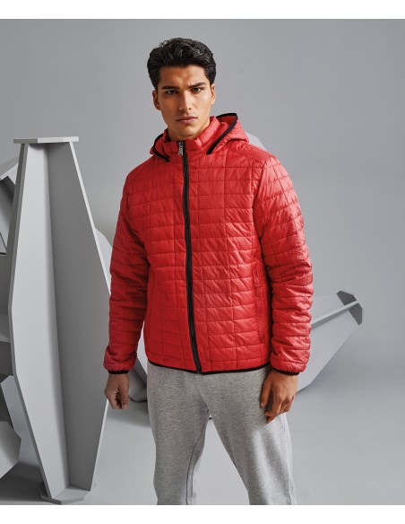278-TS023-Veste à capuche Honeycomb homme