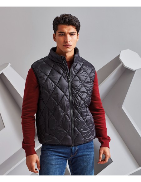 278-TS033-Gilet matelassé diamant