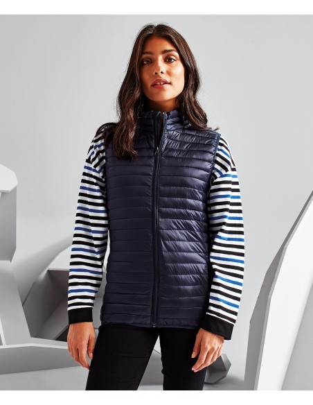 278-TS19F-Doudoune sans manches Tribe Fineline femme