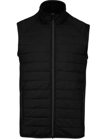 P-PA235-DUAL-FABRIC SLEEVELESS SPORTS JACKET