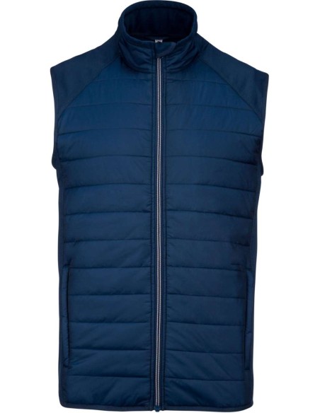 P-PA235-DUAL-FABRIC SLEEVELESS SPORTS JACKET