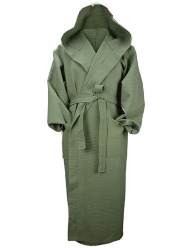 ART-AR028-Robezz® Waffle Bathrobe With Hood