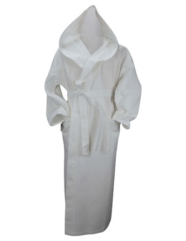 ART-AR028-Robezz® Waffle Bathrobe With Hood