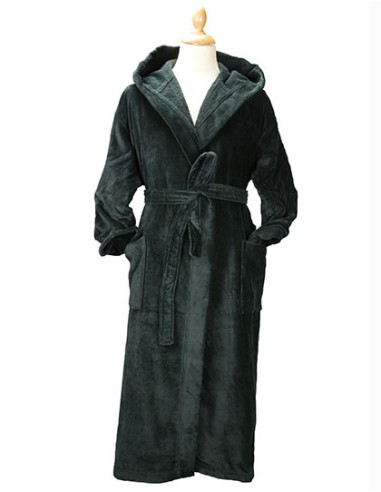 ART-AR029-DeLuxe Velour Bathrobe with hood