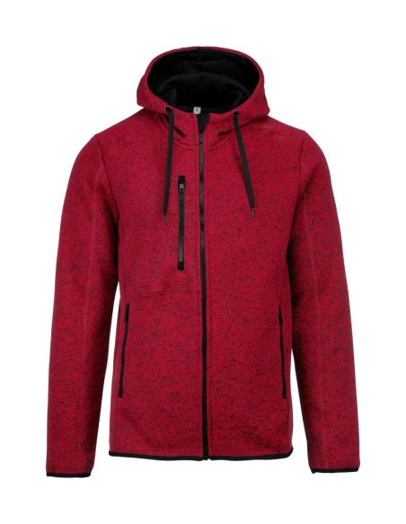 P-PA365-MEN'S HEATHER HOODED JACKET