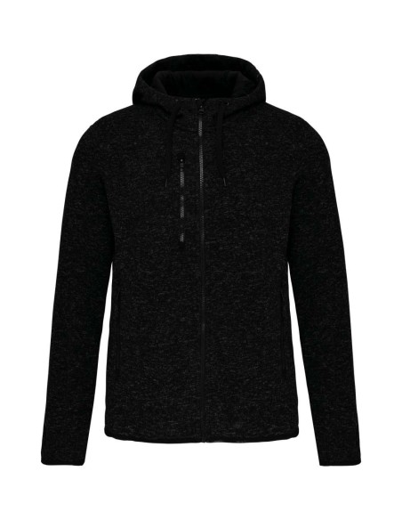 P-PA366-LADIES’ HEATHER HOODED JACKET
