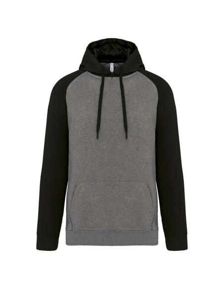 P-PA369-ADULT TWO-TONE HOODED SWEATSHIRT